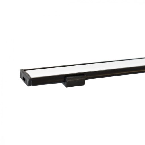PROFIL ALUMINIOWY Fekete TYP D 1m + KLOSZ MLECZNY