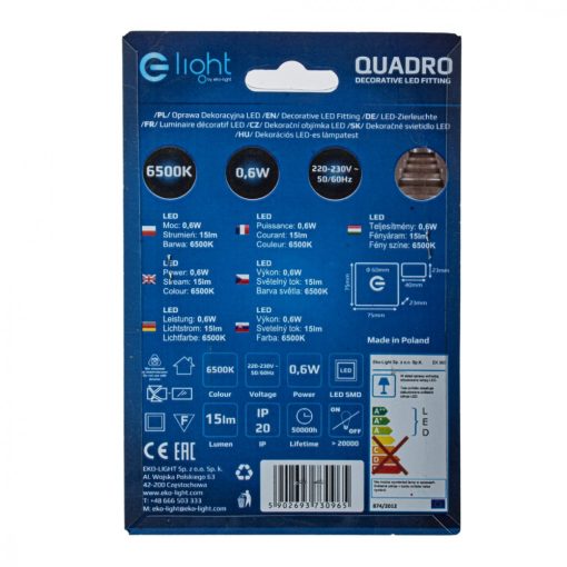 QUADRO Barwa Zimna 6500K