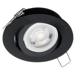 Oczko sufitowe okrągłe ruchome IP20 Black