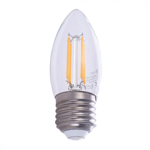 Żarówka Filamentowa LED 4W C37 E27 2700K