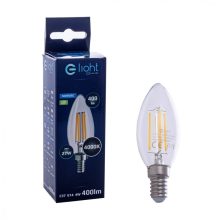 Żarówka Filamentowa LED 4W Świeczka E14 4000K