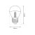 Żarówka Filamentowa LED 4W G45 E27 2700K Half Arany