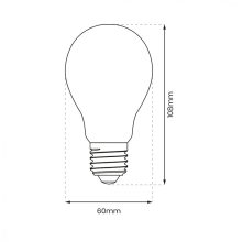 Żarówka Filamentowa LED 8W A60 E27 4000K