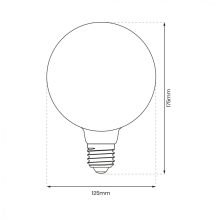 Żarówka Filamentowa LED 6W G125 E27 2700K Amber