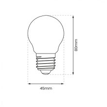 Żarówka Filamentowa LED 4W E27 G45 2700K