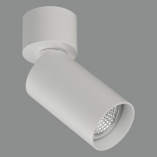Zoom Spotlight 3764/10 Textured White, LED GU10 8W, CL.I, Adjustable