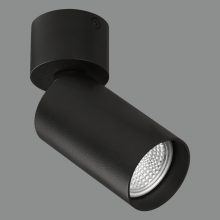 Zoom Spotlight 3764/10 Textured Black, LED GU10 8W, CL.I, Adjustable