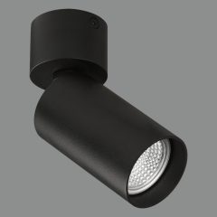   Zoom Spotlight 3764/10 Textured Black, LED GU10 8W, CL.I, Adjustable
