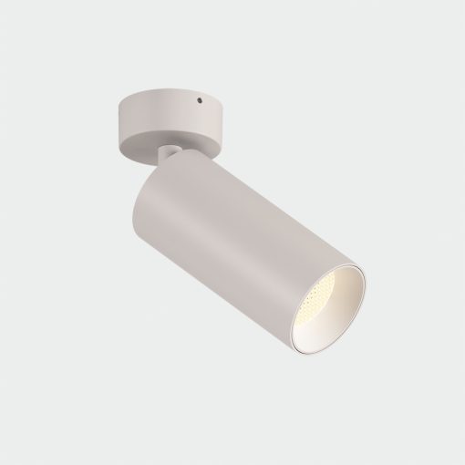 Pipe Spotlight 3986 Textured White, LED COB 12W 3000K 1240lm, CRI90 CL.I, Integrated LED, Adjustable