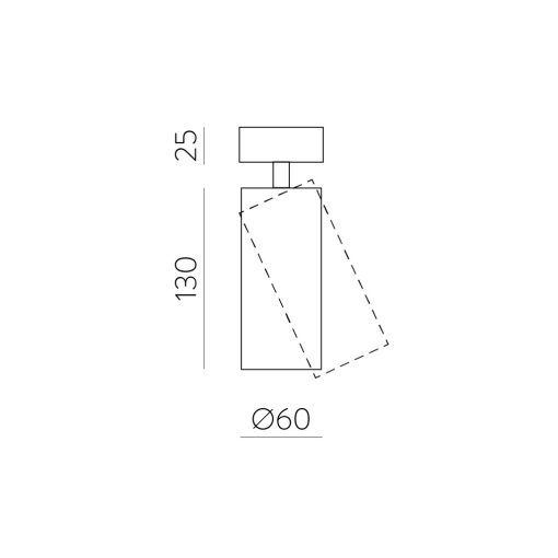 Pipe Spotlight 3986 Textured White, LED COB 12W 3000K 1240lm, CRI90 CL.I, Integrated LED, Adjustable