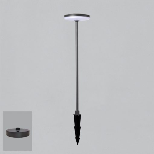 Shedir Path Light 2076 Textured Anthracite, LED 12W 3000K 1230lm, CRI90 CL.I IP65, Integrated LED