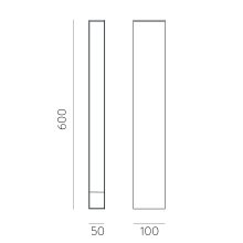 Adhara Path Light 2080 Textured Anthracite, LED 6W 3000K 830lm, CRI80 CL.I IP65, Integrated LED