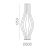   Mirta Floor lamp 3054/135 White, LED E27 3x15W, CL.II, Cable swith