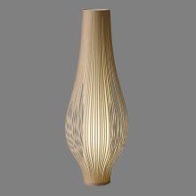 Mirta Floor lamp 3054/135 Stone, LED E27 3x15W, CL.II, Cable swith