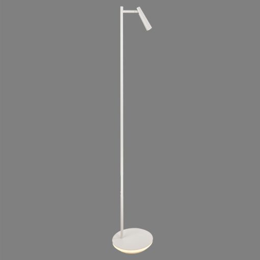 Panau Floor lamp 3660 Textured White, LED 8W 3000K 720lm + 3W 3000K 285lm, CRI90 CL.II, Integrated LED, Two switches, Adjustable