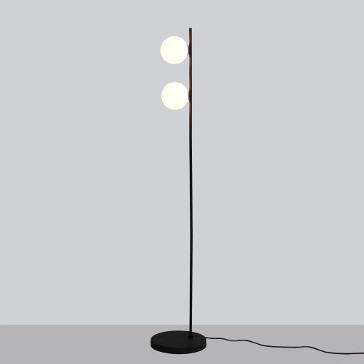 Doris Floor lamp 3820 Opal/Textured Black, LED G9 2x7W, CL.II