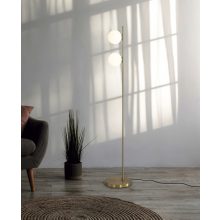 Doris Floor lamp 3820 Antique Gold/Opal, LED G9 2x7W, CL.II