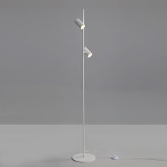   Gina Floor lamp 3874 Textured White, LED GU10 2x8W, CL.II, MULTI-PACK, Adjustable