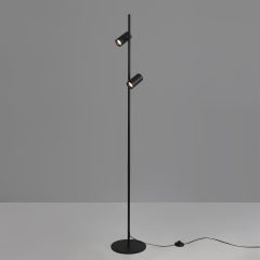   Gina Floor lamp 3874 Textured Black, LED GU10 2x8W, CL.II, MULTI-PACK, Adjustable