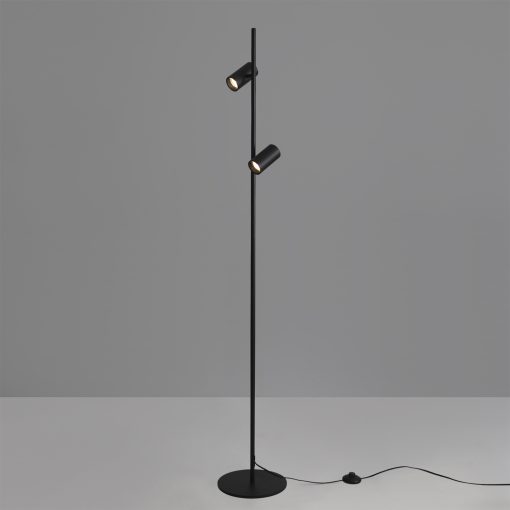 Gina Floor lamp 3874 Textured Black, LED GU10 2x8W, CL.II, MULTI-PACK, Adjustable