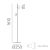   Gina Floor lamp 3874 Textured Black, LED GU10 2x8W, CL.II, MULTI-PACK, Adjustable