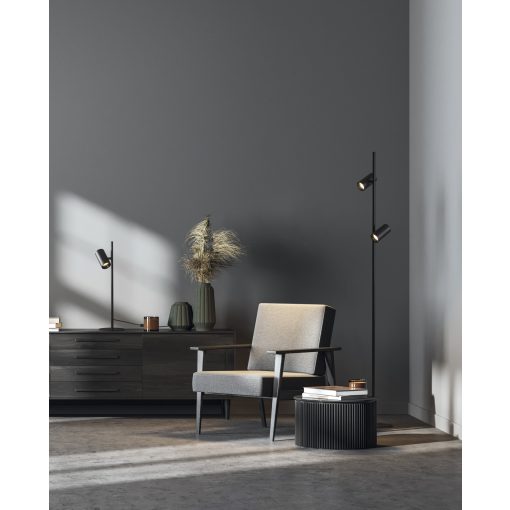 Gina Floor lamp 3874 Textured Black, LED GU10 2x8W, CL.II, MULTI-PACK, Adjustable