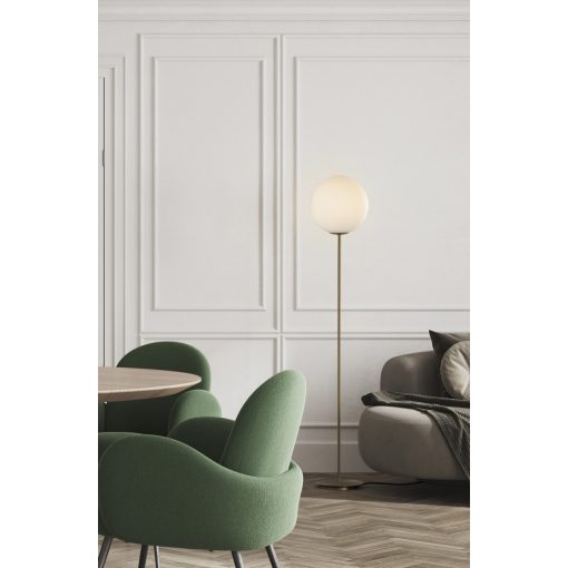 Parma Floor lamp 3946/30 Matt Antique Gold/Opal, LED E27 15W, CL.II
