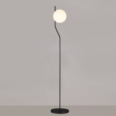   Maui Floor lamp 8163/1 Opal/Black Matt, LED E27 15W, CL.II, (E27 max. Ø45 mm)
