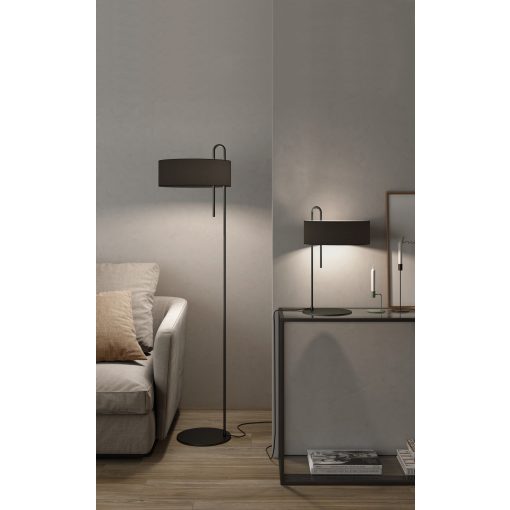Clip Floor lamp H8178N Textured Black, LED E27 15W, CL.II, MULTI-PACK
