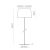   Stilo Floor lamp 8202 White, Kit Tex. Black, LED E27 15W, CL.II, MULTI-PACK
