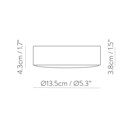 Gregal Module Led 2520/52 White/Opal, LED 18W 1800lm, CRI80 CL.II, Step dimmable Kelvin 3000-4000-6500