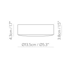 Gregal Module Led 2520/52 Black/Opal, LED 18W 1800lm, CRI80 CL.II, Step dimmable Kelvin 3000-4000-6500