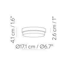 Siroco Module Led 2519/52 White/Opal, LED 22W 2200lm, CRI80 CL.II, Step dimmable Kelvin 3000-4000-6500