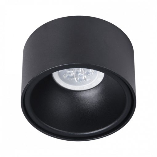 Flush-mounted luminaire Bali Round Black