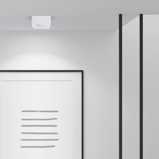 Flush-mounted luminaire Bali Square White