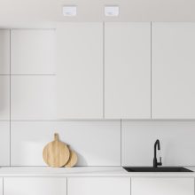 Flush-mounted luminaire Bali Square White