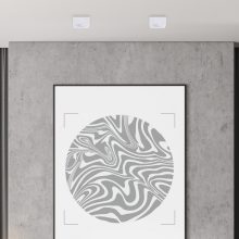 Flush-mounted luminaire Bali Square White