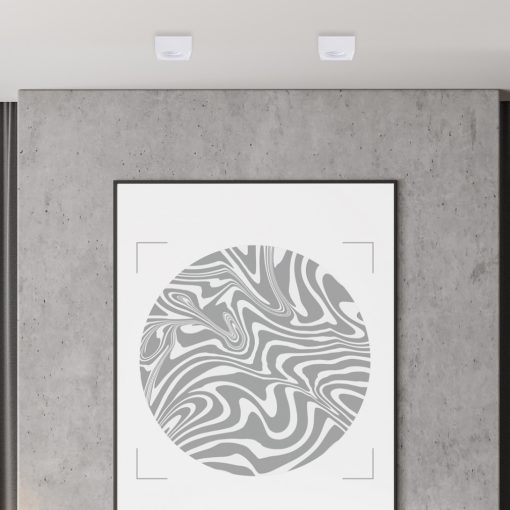 Flush-mounted luminaire Bali Square White