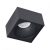 Flush-mounted luminaire Bali Square Black