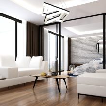 Pendant lamp NERO 80W LED