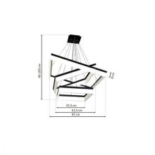 Pendant lamp NERO 140W LED