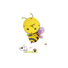 Children's lamp BEE LED CLOCK 0,6W LED