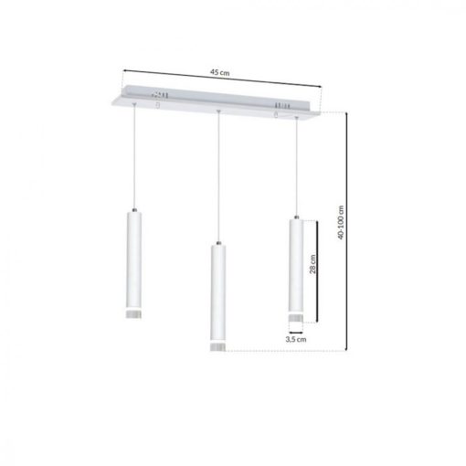 Pendant lamp ALBA 3X5W LED