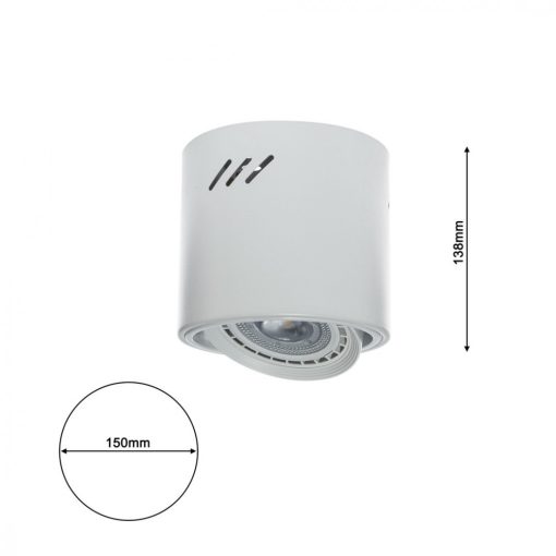 Ceiling  lamp TUBO WHITE 1xAR111 (BEZ ŻARÓWKI)