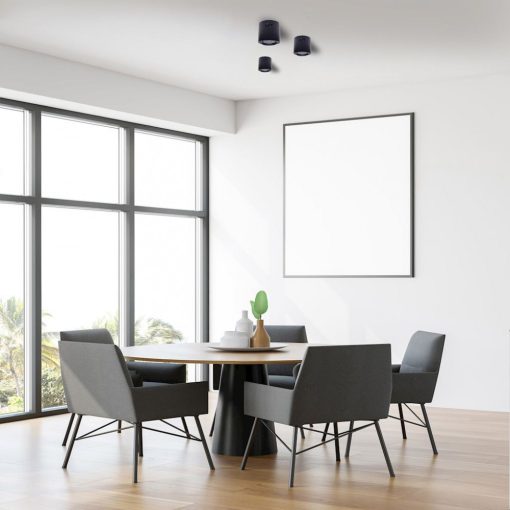Ceiling  lamp TUBO BLACK 1xAR111 (BEZ ŻARÓWKI)