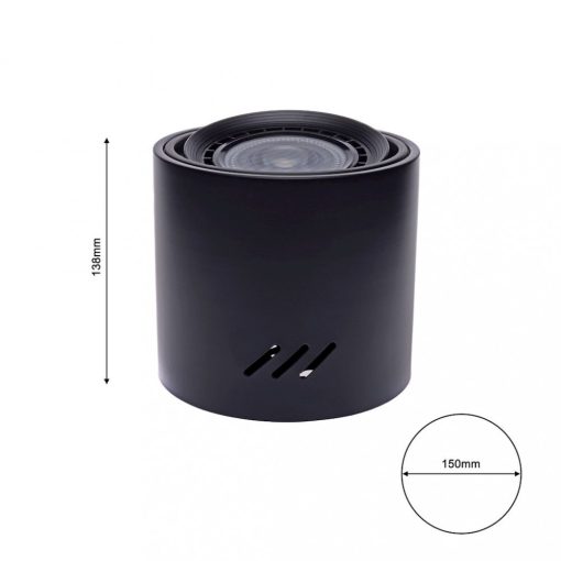 Ceiling  lamp TUBO BLACK 1xAR111 (BEZ ŻARÓWKI)