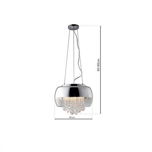 Pendant lamp LUNA 3xE14 LED