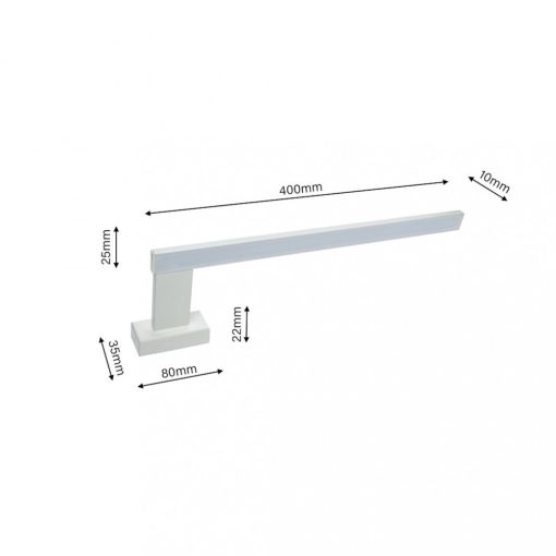 Wall lamp SHINE WHITE 45cm 11W LED