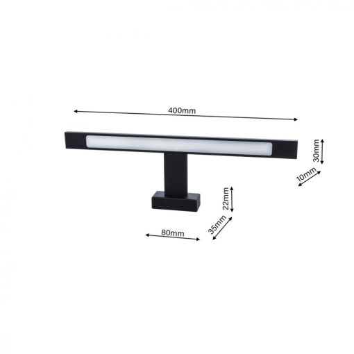 Wall lamp SHINE BLACK 40cm 7W LED