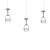 Pendant lamp COPPA  3x5W LED